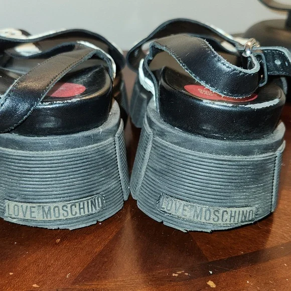 Love Moschino Black Platform Sandals - Picture 6 of 6